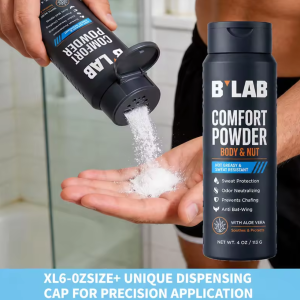 Men Aluminum-Free Anti-Chafing Sweat & Odor Control Anti Chafe Powder for Jock Itch